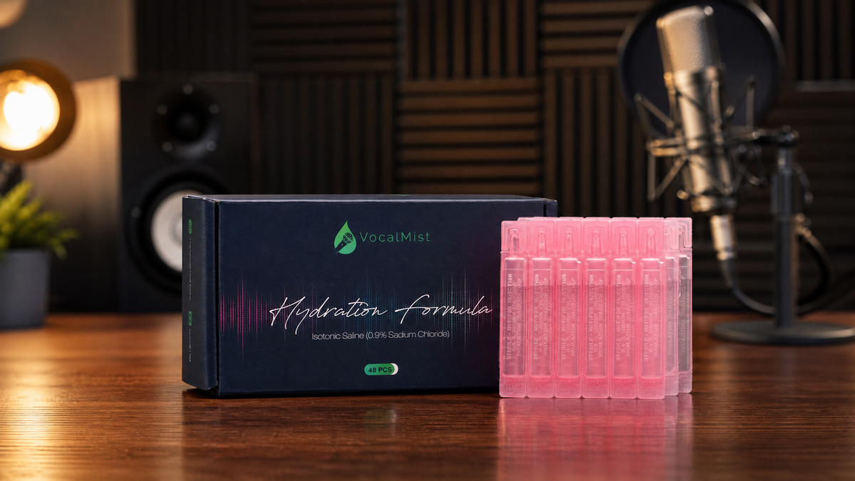 VocalMist Hydration Formula Refill Pack: The Official Saline Solution for Vocal Nebulization