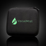 VocalMist Carrying Case — closed case packshot on dark reflective glass.