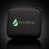 VocalMist Carrying Case — closed case packshot on dark reflective glass.