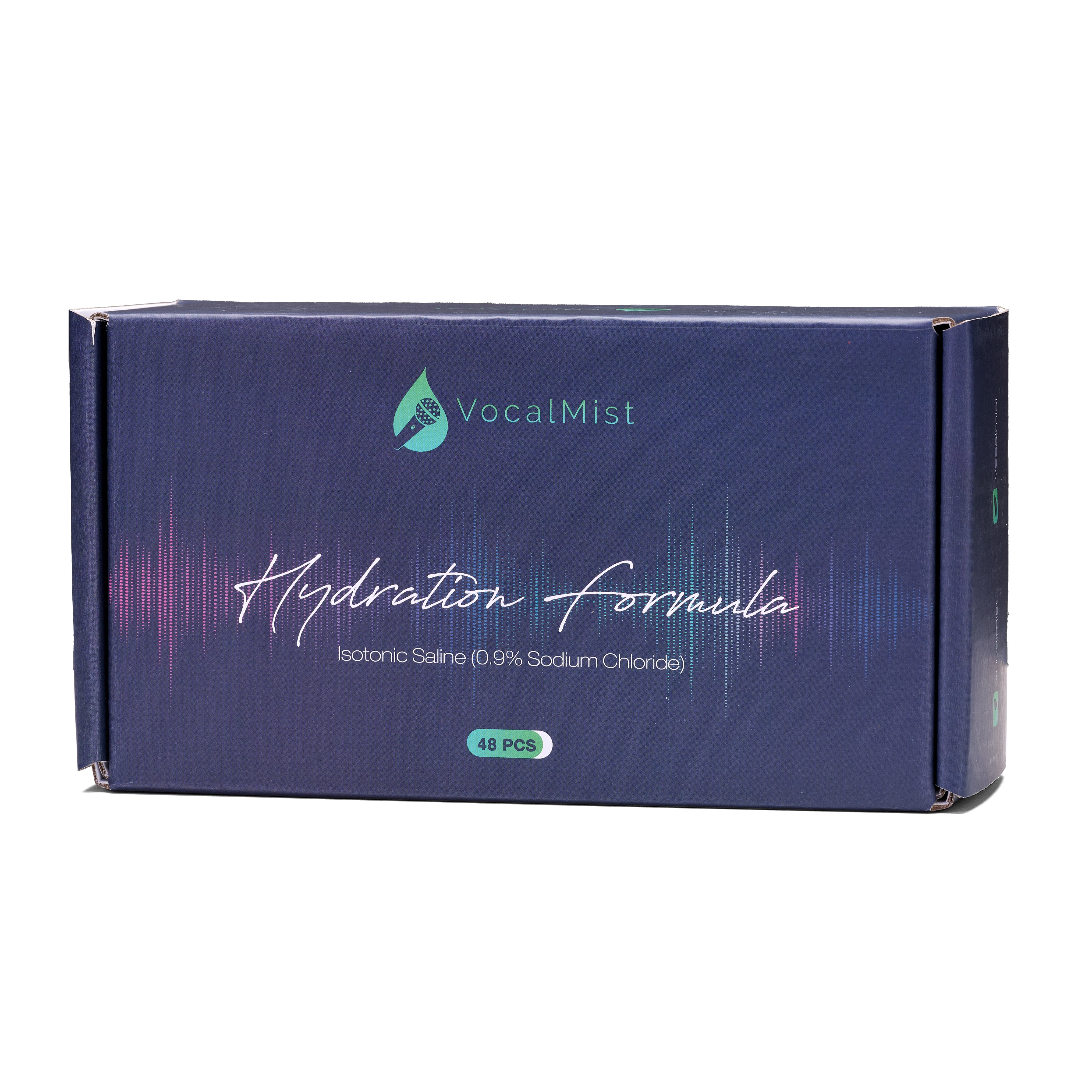 VocalMist Hydration Formula — refill vial trays, studio packshot on white.