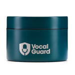 VocalGuard Vault — teal powder container, studio packshot on white.