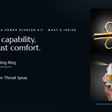 Perform & Power Starter Kit — what’s inside: OOVO Sing Ring and Vocal Eze Throat Spray (1 oz).