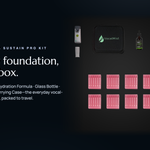 Soothe & Sustain Pro Kit — daily foundation, one box: nebulizer, Hydration Formula, Glass Bottle, Voice37 and carrying case.