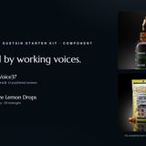 Soothe & Sustain Starter Kit — component ratings: Clyor Voice37 and Vocal Eze Lemon Drops.