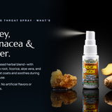 Vocal Eze Throat Spray — honey, echinacea and ginger herbal blend, alcohol-free.