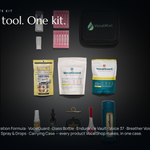 The Complete Kit — what's inside, full 11-product flat-lay